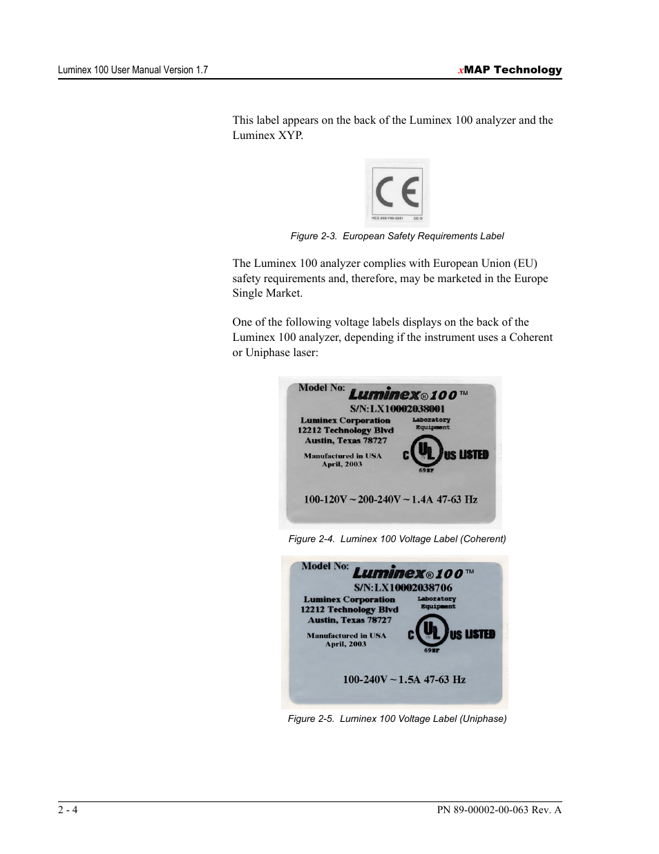 Luminex 100 User Manual Version 1.7 User Manual | Page 20 / 146