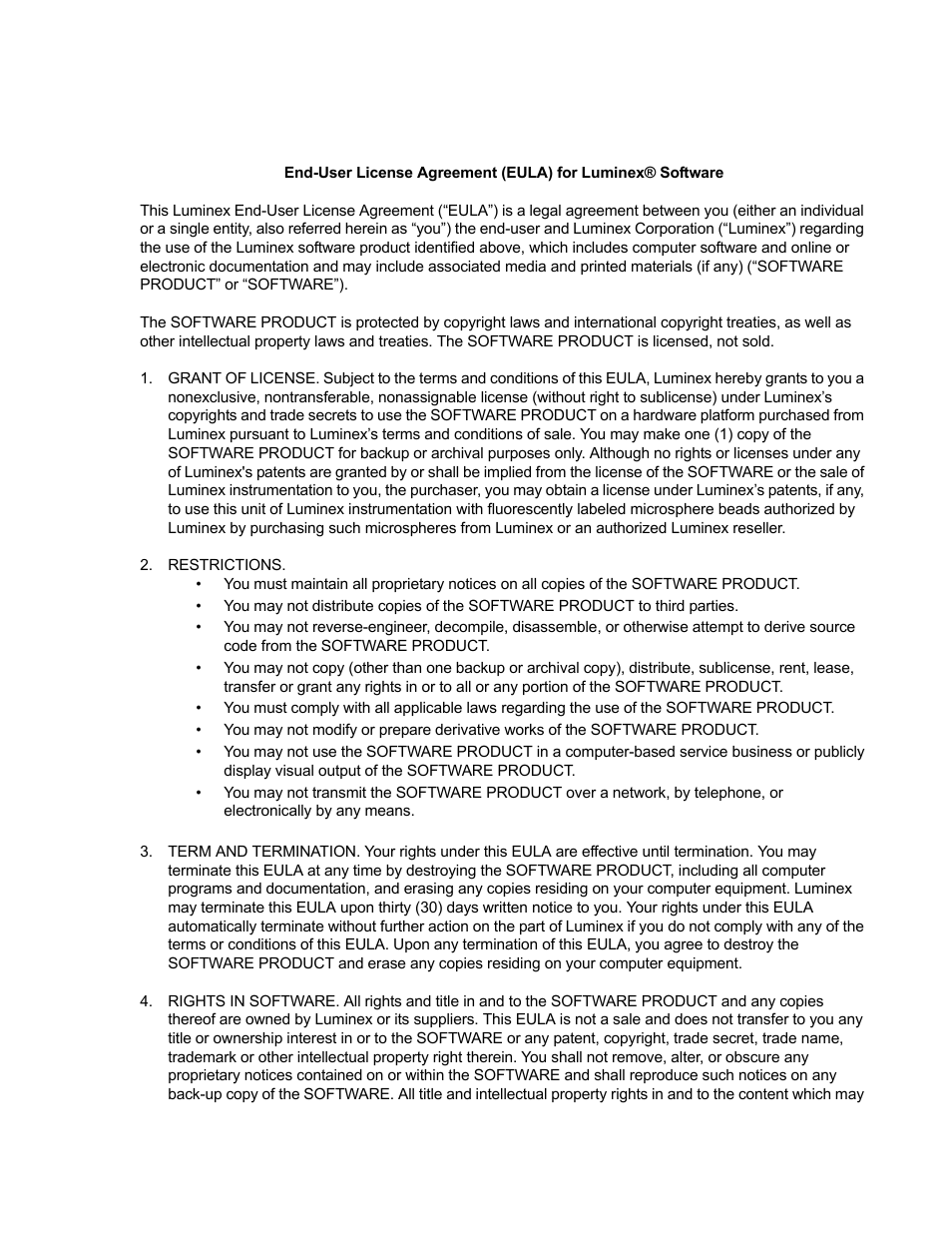 Luminex 100 User Manual Version 1.7 User Manual | Page 3 / 146
