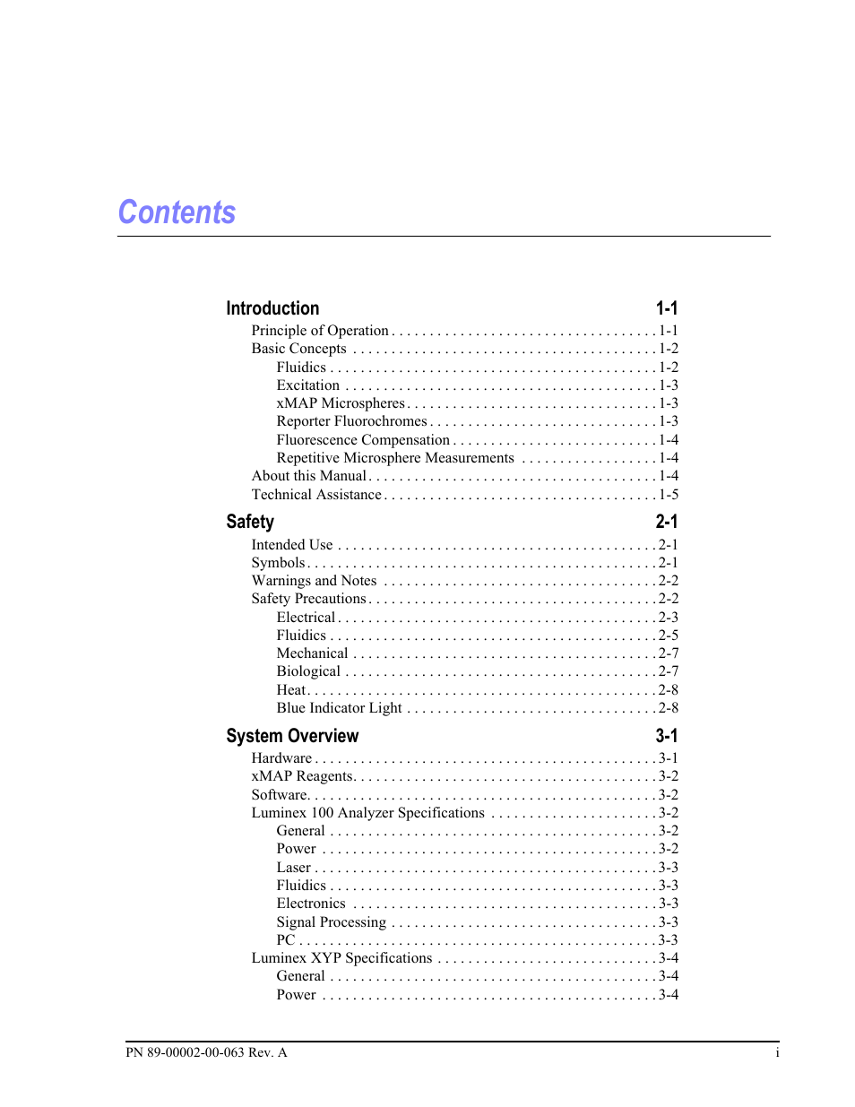 Luminex 100 User Manual Version 1.7 User Manual | Page 5 / 146