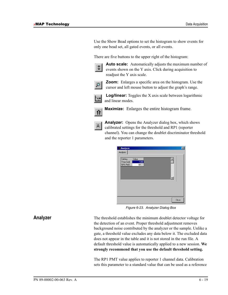 Analyzer | Luminex 100 User Manual Version 1.7 User Manual | Page 69 / 146
