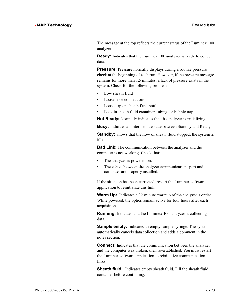 Luminex 100 User Manual Version 1.7 User Manual | Page 73 / 146