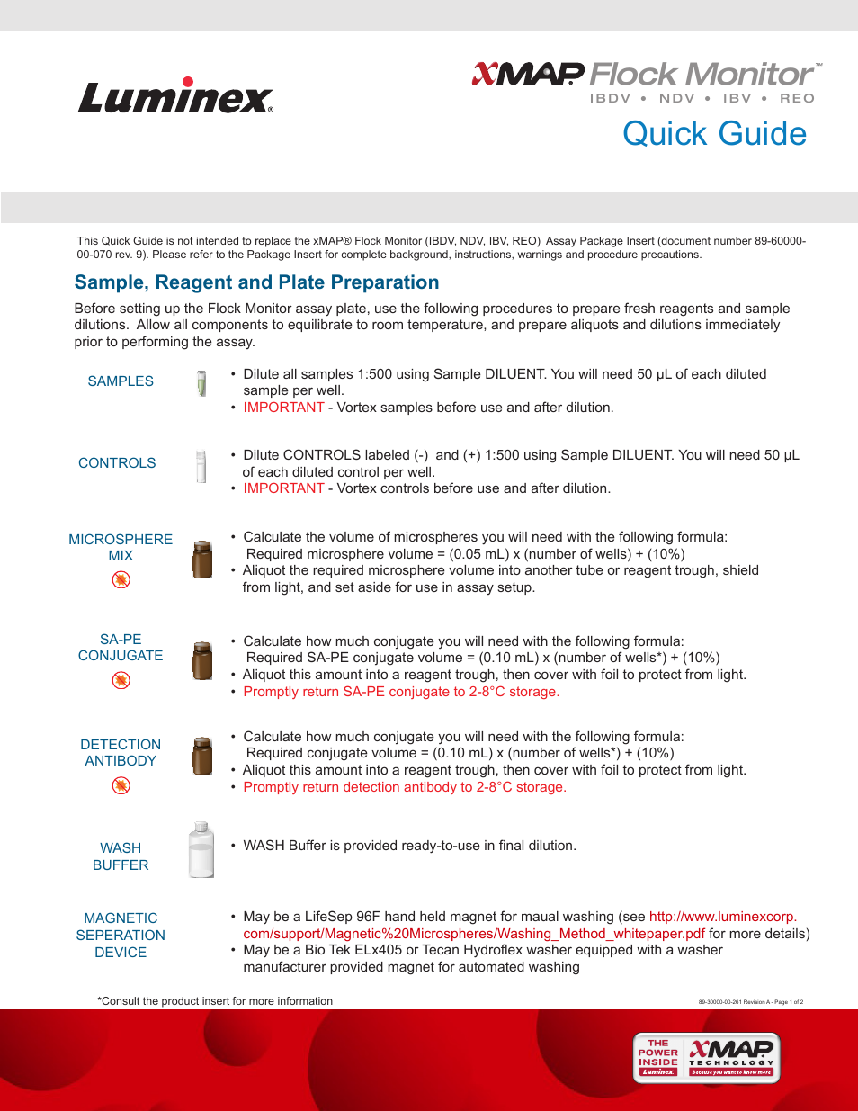 Luminex Flock Monitor Quick Guide User Manual | 2 pages