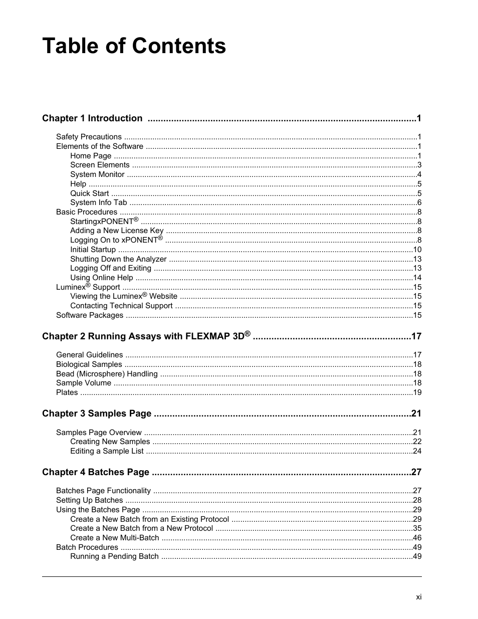 Luminex xPONENT 4.2 for FLEXMAP User Manual | Page 11 / 148