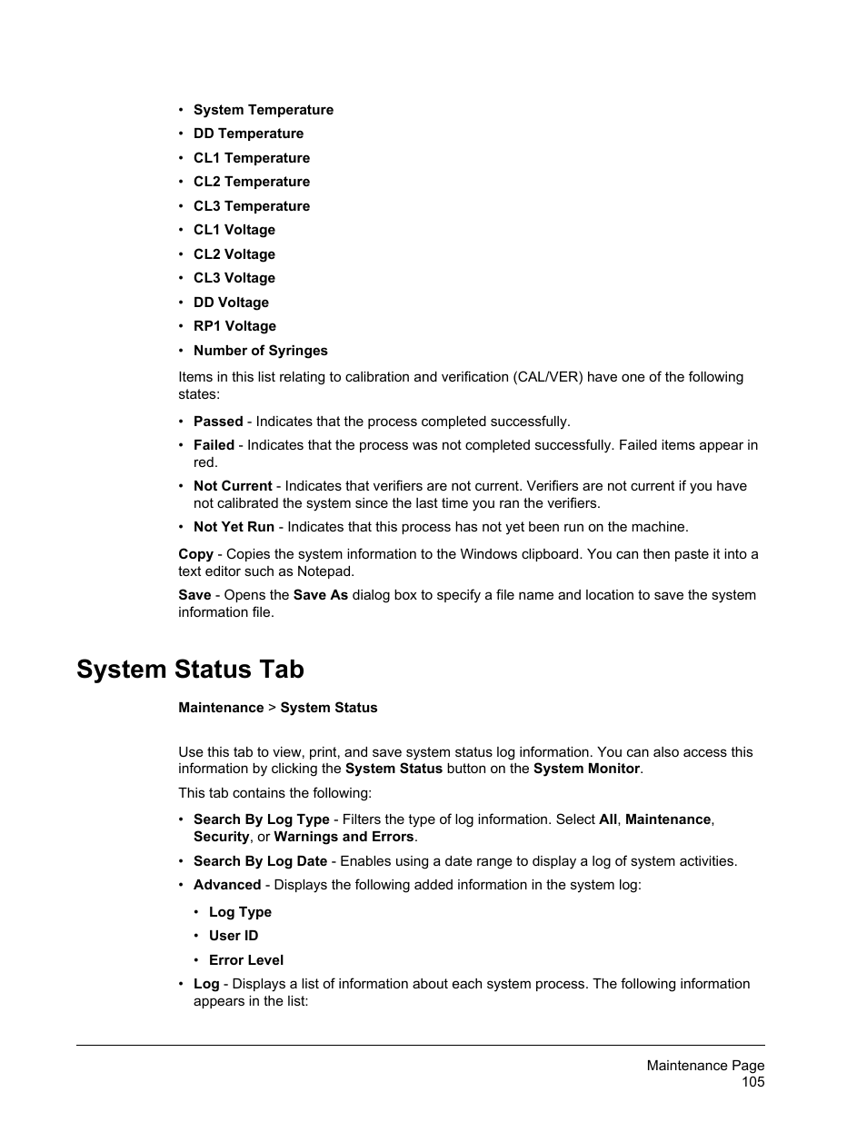 System status tab | Luminex xPONENT 4.2 for FLEXMAP User Manual | Page 119 / 148