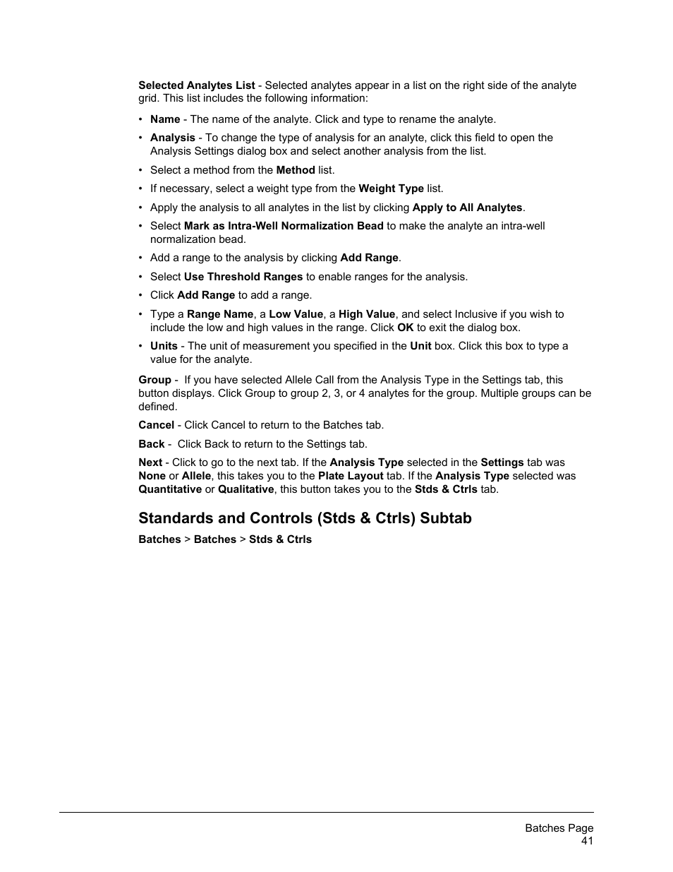 Standards and controls (stds & ctrls) subtab | Luminex xPONENT 4.2 for FLEXMAP User Manual | Page 55 / 148