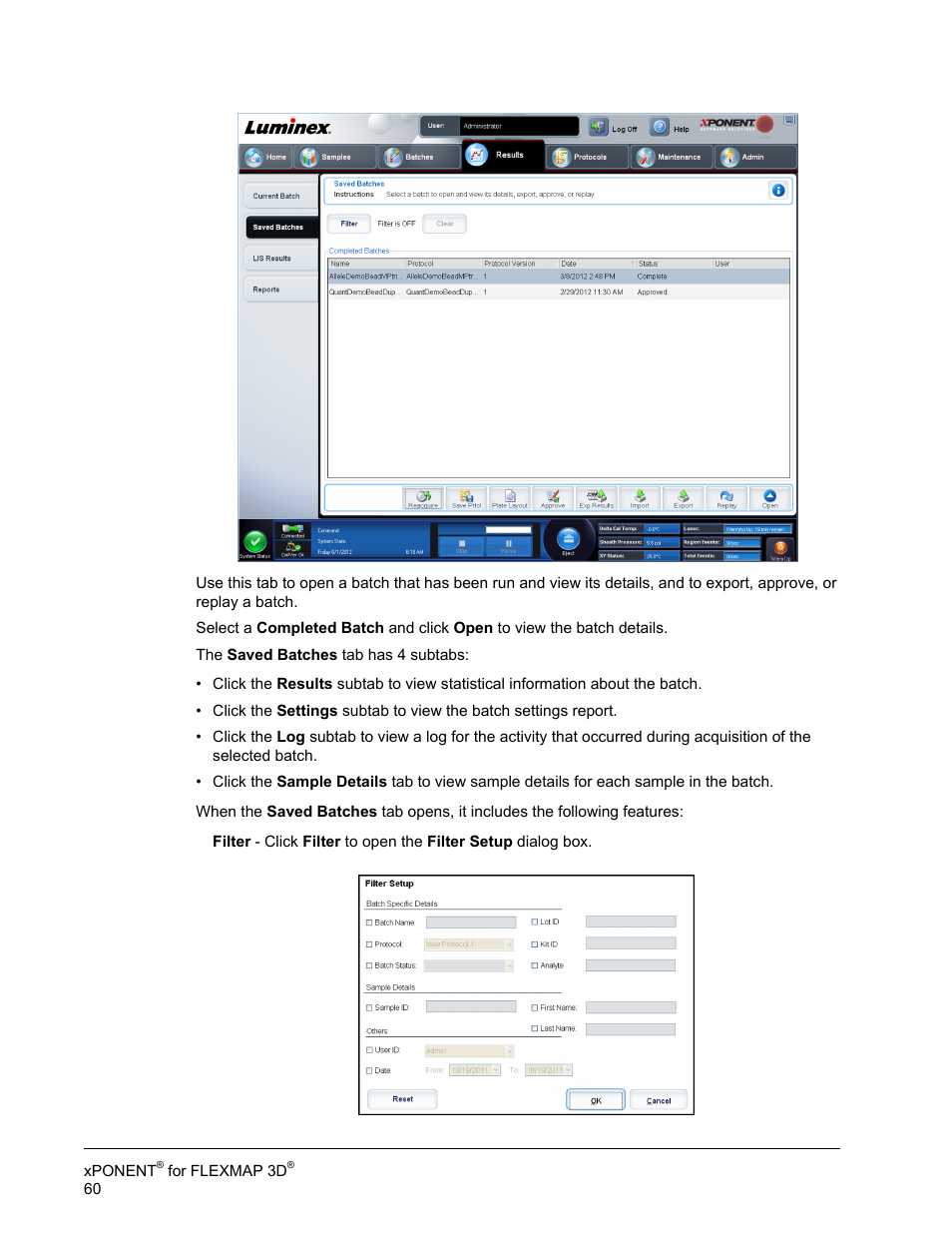 Luminex xPONENT 4.2 for FLEXMAP User Manual | Page 74 / 148