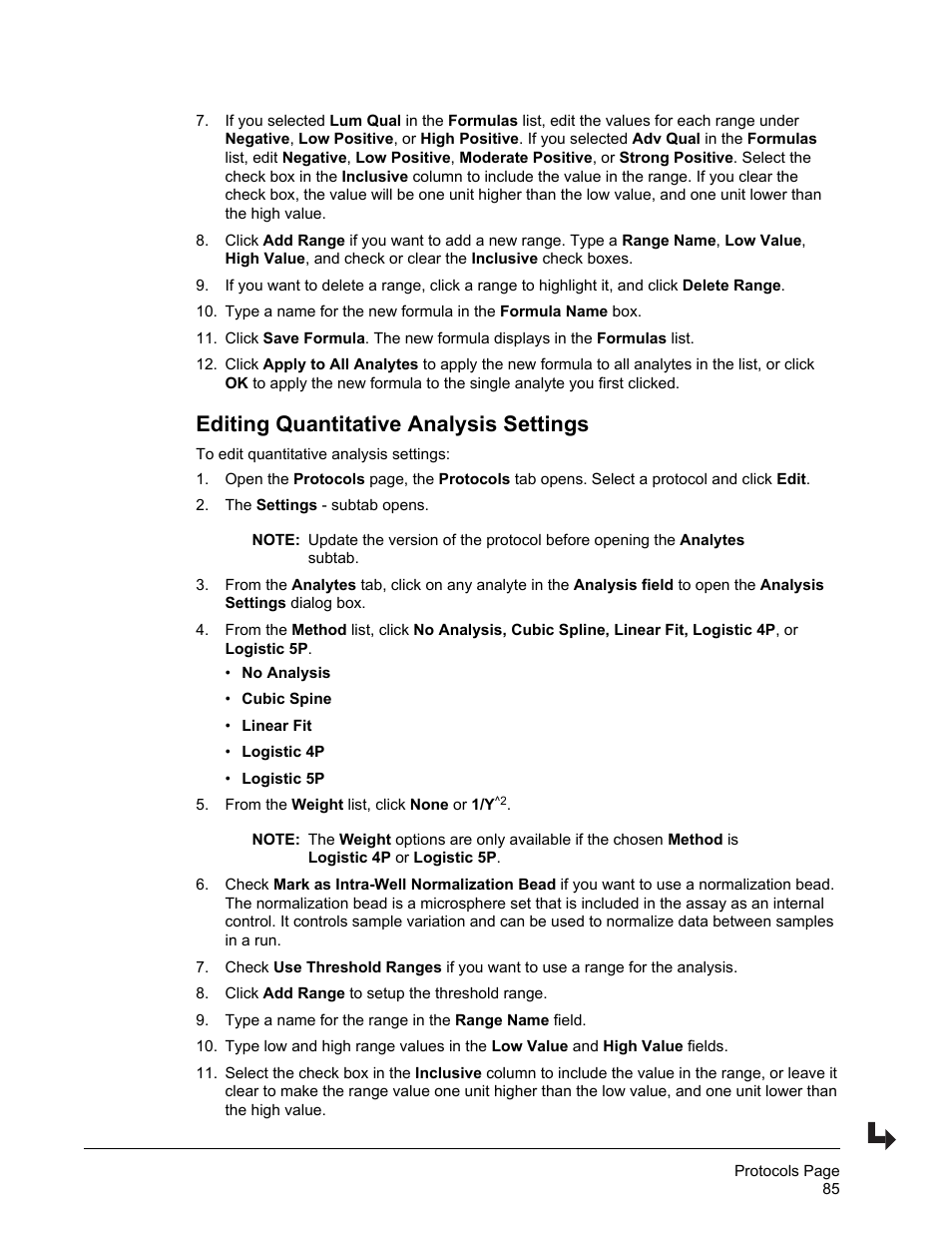 Editing quantitative analysis settings | Luminex xPONENT 4.2 for FLEXMAP User Manual | Page 99 / 148