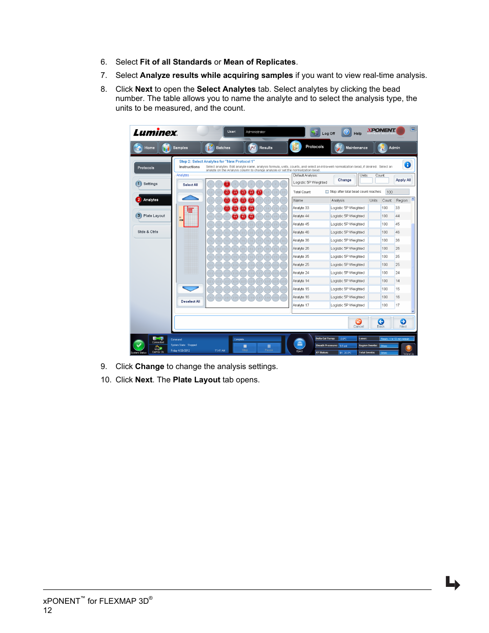 Luminex xPONENT 4.2 for FLEXMAP 3D User Manual | Page 16 / 20