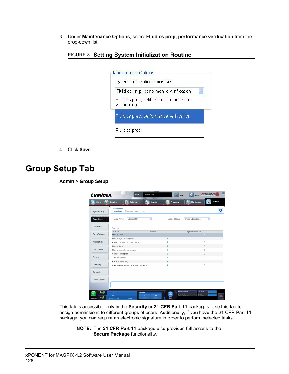 Group setup tab | Luminex xPONENT for MAGPIX 4.2 User Manual | Page 141 / 164