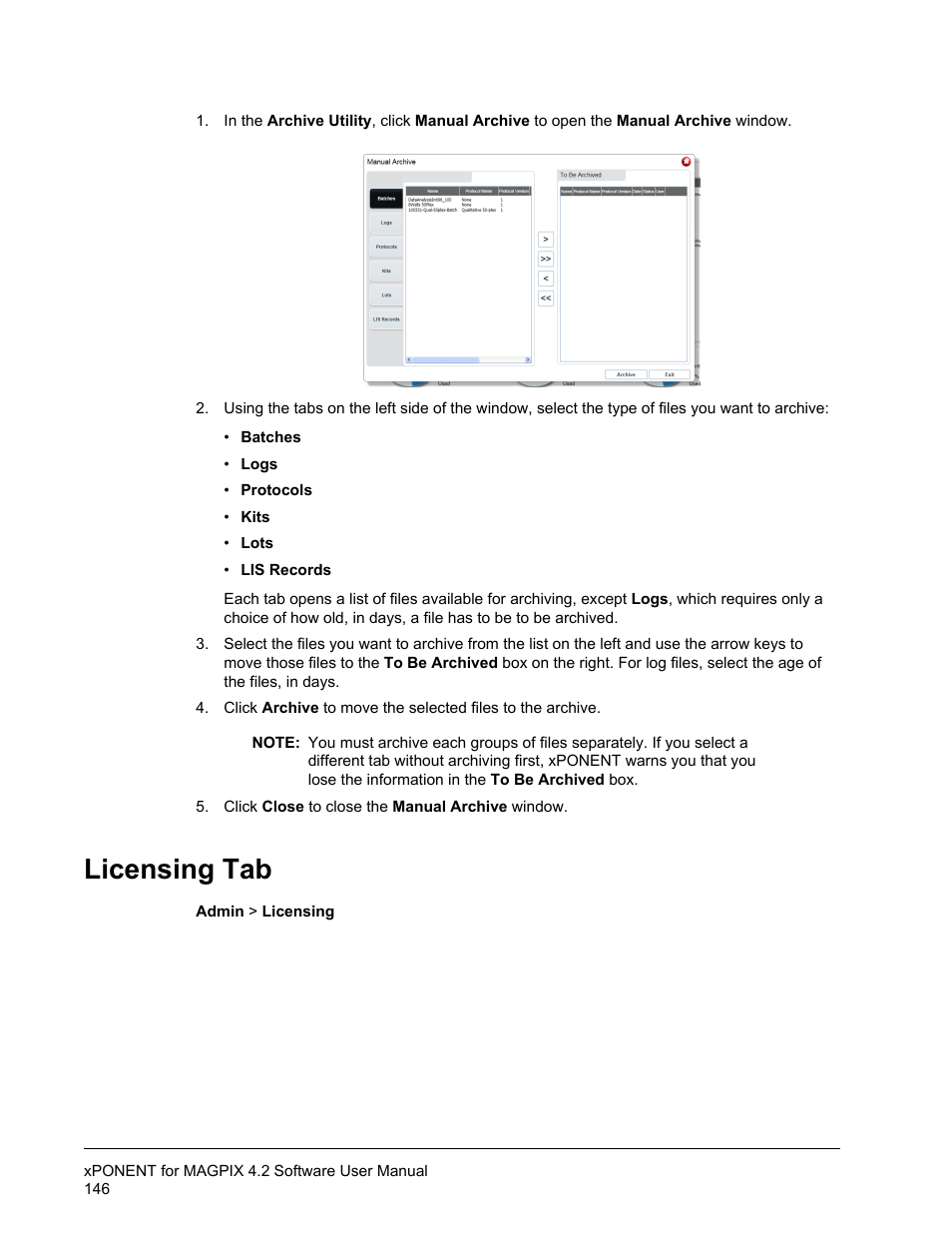 Licensing tab | Luminex xPONENT for MAGPIX 4.2 User Manual | Page 159 / 164