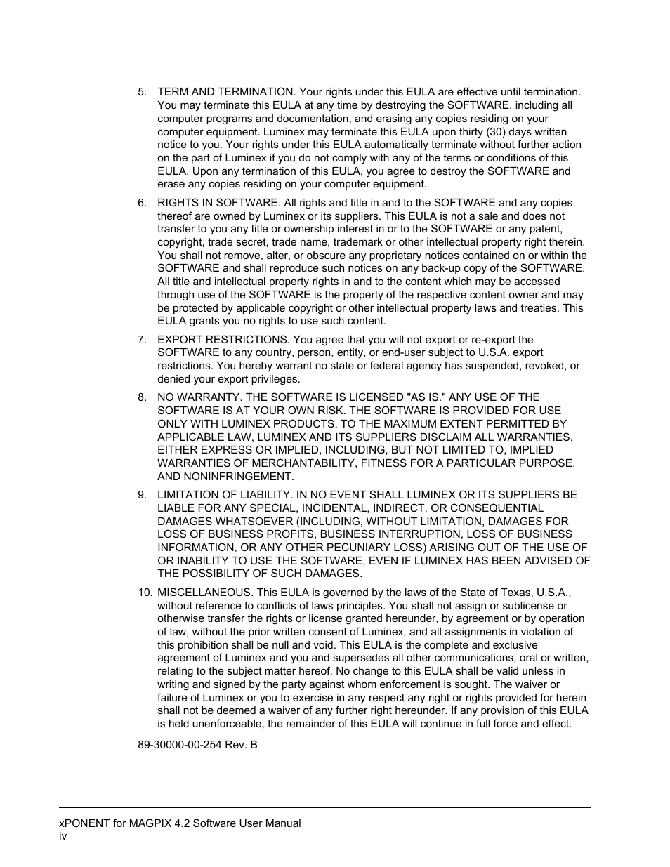 Luminex xPONENT for MAGPIX 4.2 User Manual | Page 5 / 164