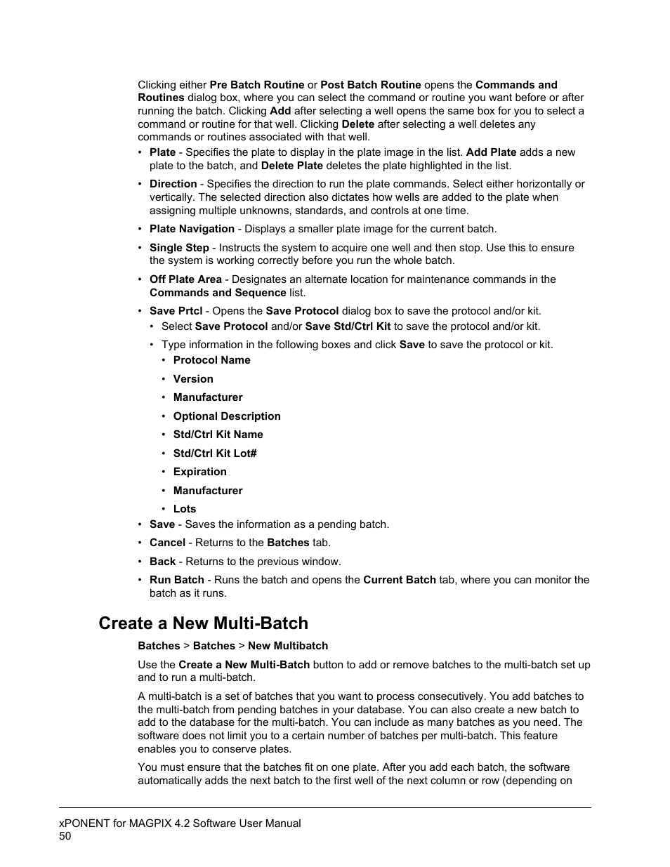 Create a new multi-batch | Luminex xPONENT for MAGPIX 4.2 User Manual | Page 63 / 164