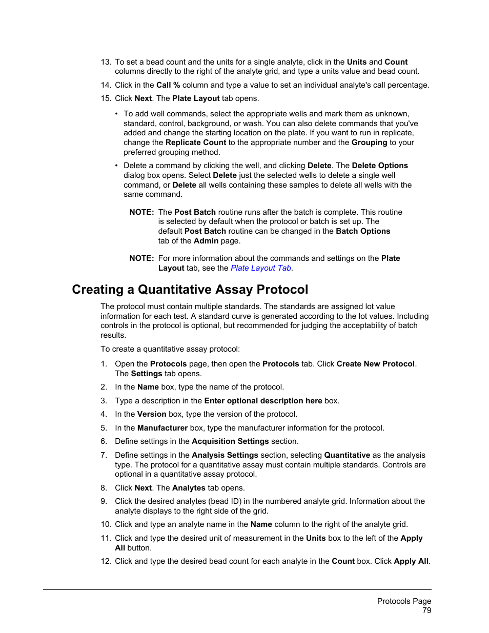 Creating a quantitative assay protocol | Luminex xPONENT for MAGPIX 4.2 User Manual | Page 92 / 164