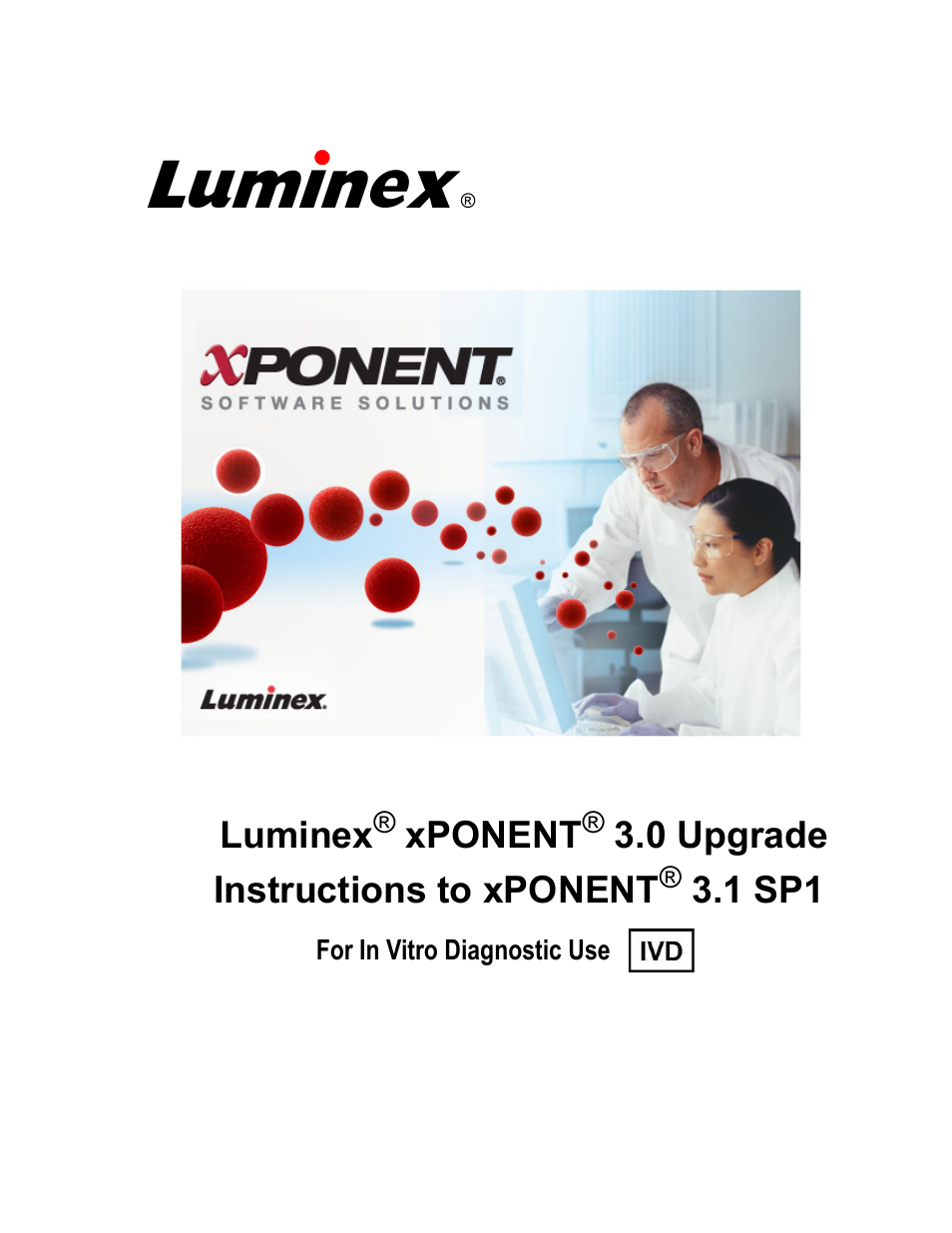 Luminex xPONENT 3.0 to xPONENT 3.1 Rev 2 Upgrade Instructions User Manual | 12 pages