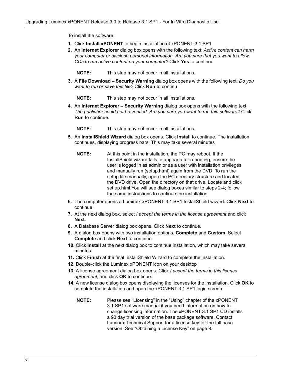 Luminex xPONENT 3.0 to xPONENT 3.1 Rev 2 Upgrade Instructions User Manual | Page 10 / 12