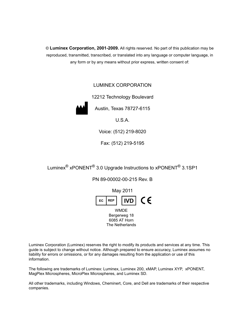 Luminex xPONENT 3.0 to xPONENT 3.1 Rev 2 Upgrade Instructions User Manual | Page 2 / 12