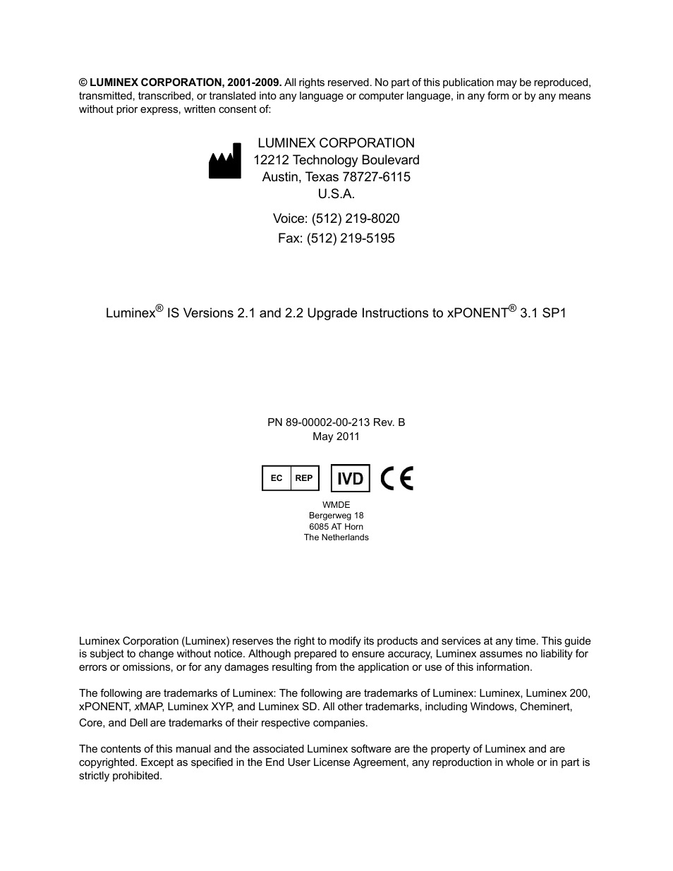 Luminex IS 2.1_2.2 to xPONENT 3.1 Rev 2 Upgrade Instructions User Manual | Page 2 / 16