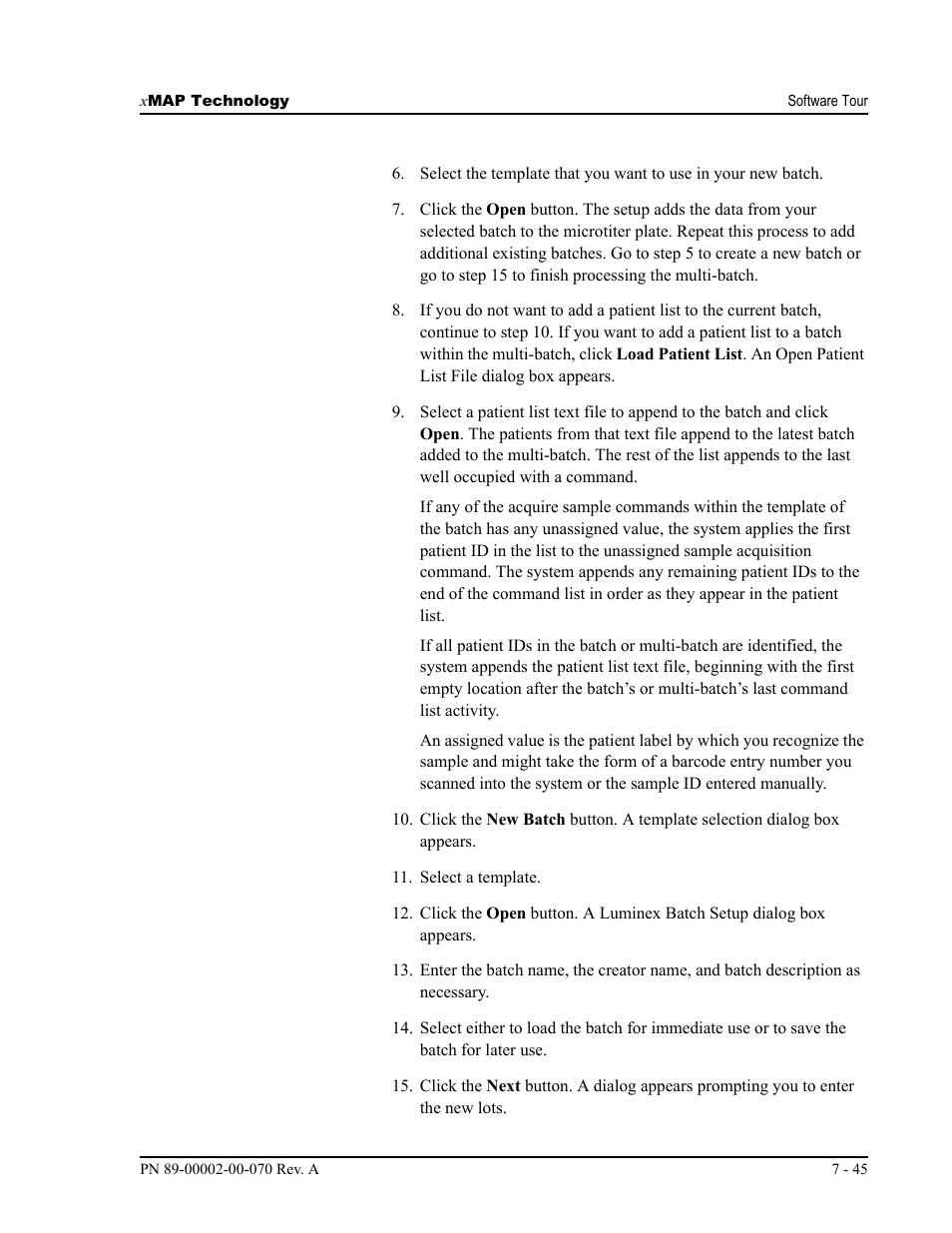 Luminex 100 IS User Manual, Version 2.1 User Manual | Page 109 / 188