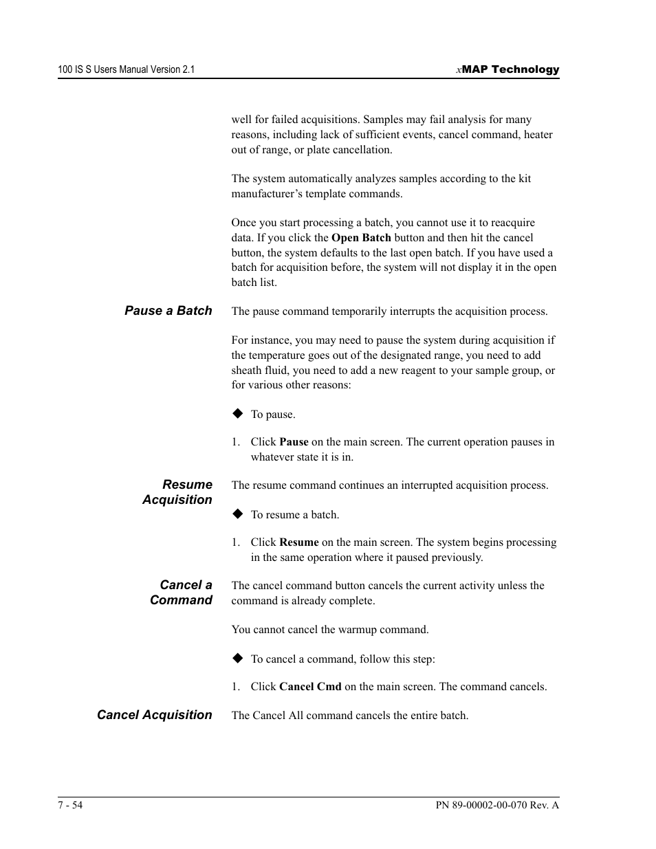 Luminex 100 IS User Manual, Version 2.1 User Manual | Page 118 / 188