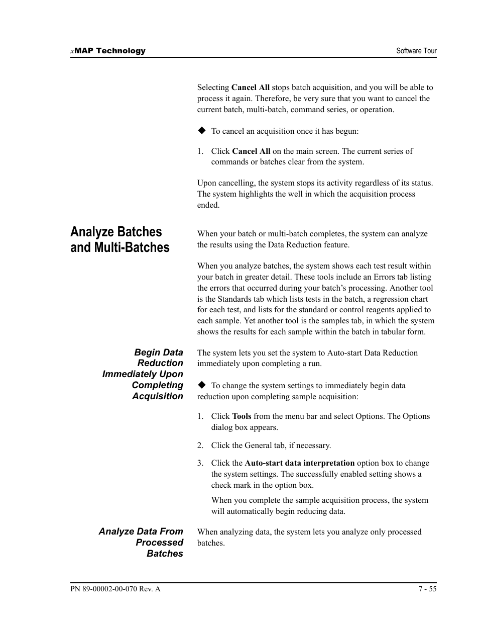 Analyze batches and multi-batches | Luminex 100 IS User Manual, Version 2.1 User Manual | Page 119 / 188