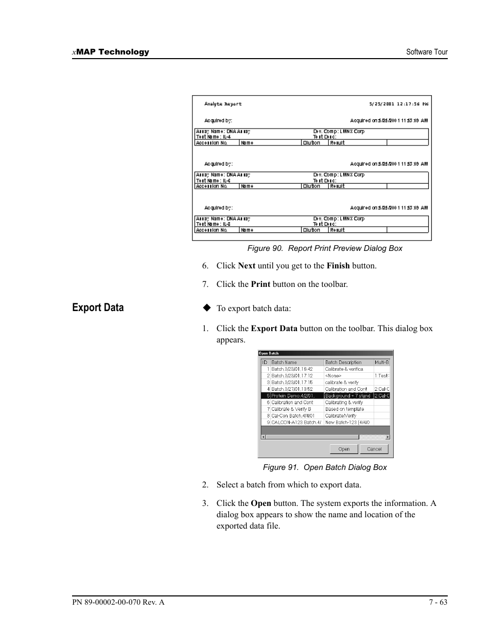 Export data | Luminex 100 IS User Manual, Version 2.1 User Manual | Page 127 / 188