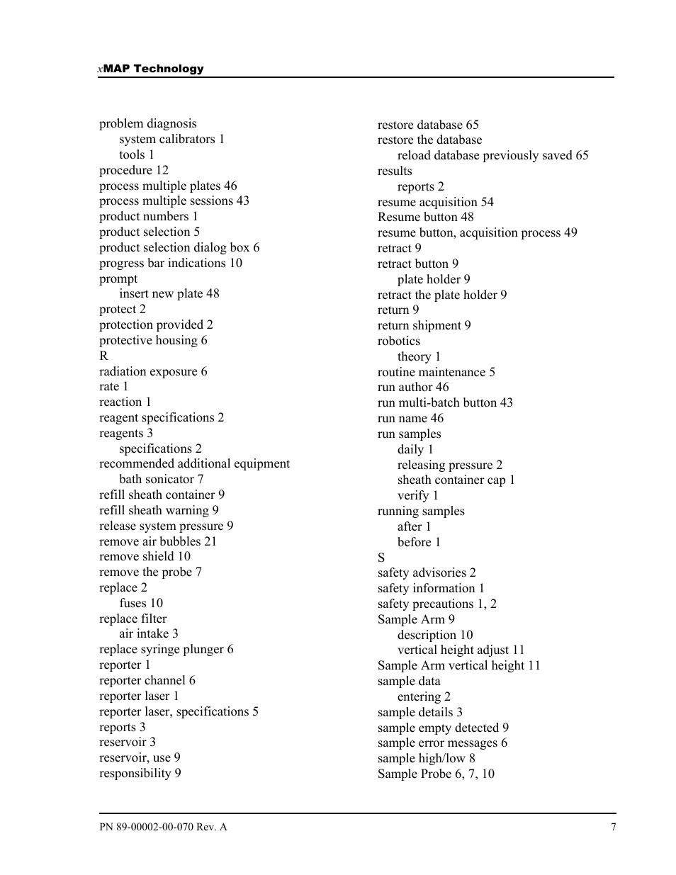 Luminex 100 IS User Manual, Version 2.1 User Manual | Page 185 / 188