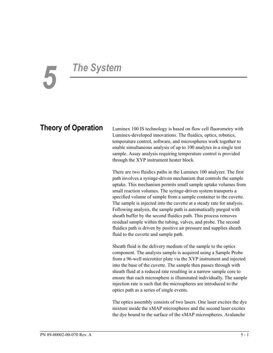 The system | Luminex 100 IS User Manual, Version 2.1 User Manual | Page 43 / 188