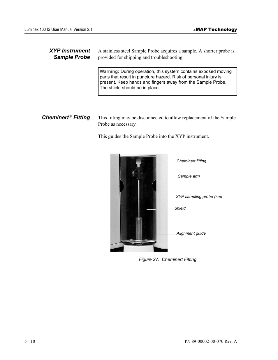 Luminex 100 IS User Manual, Version 2.1 User Manual | Page 52 / 188