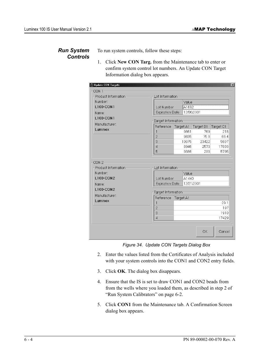Luminex 100 IS User Manual, Version 2.1 User Manual | Page 60 / 188