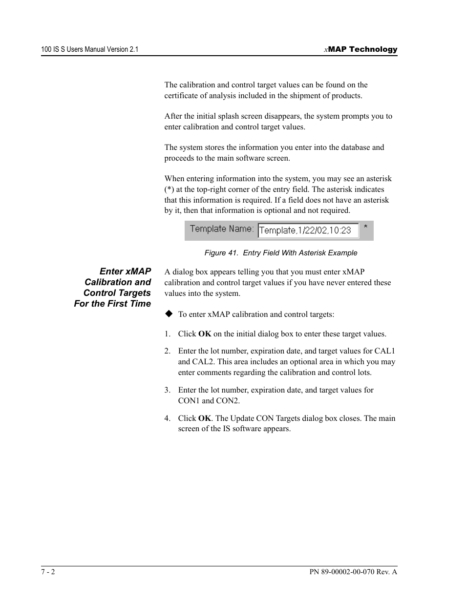 Luminex 100 IS User Manual, Version 2.1 User Manual | Page 66 / 188