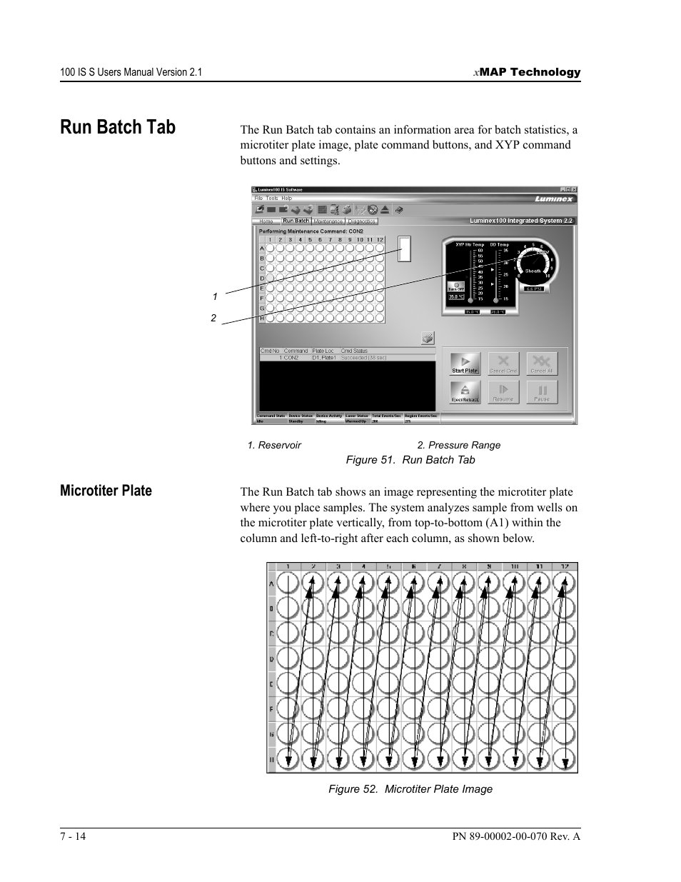 Run batch tab, Microtiter plate | Luminex 100 IS User Manual, Version 2.1 User Manual | Page 78 / 188