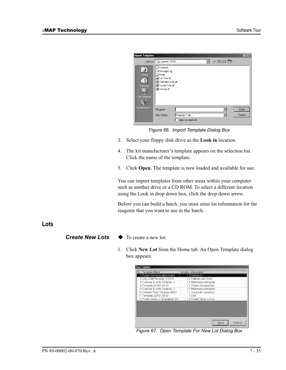 Lots | Luminex 100 IS User Manual, Version 2.1 User Manual | Page 99 / 188