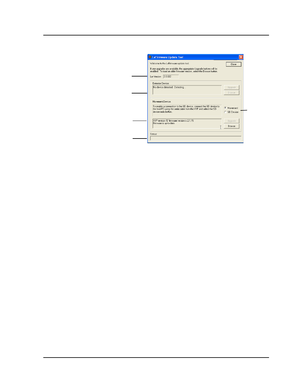 Verify successful firmware upgrade, Update interface cable, S. see figure b-19 | 2 in figure b-19) | Luminex 100 IS User Manual, Version 2.3 User Manual | Page 205 / 228