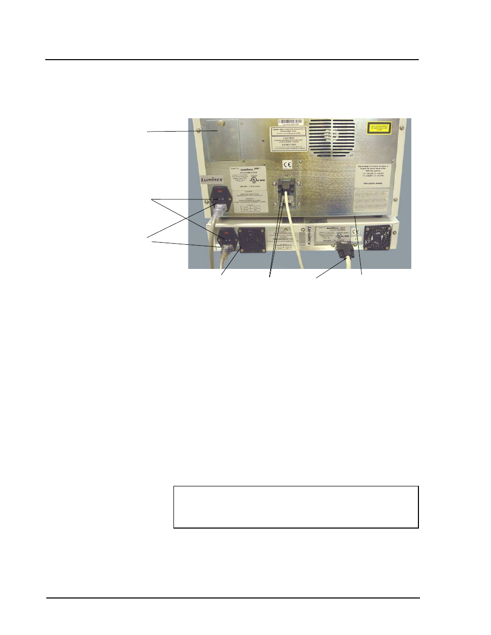 Luminex xyp instrument ventilation filter, Fluidics, Sample arm | Luminex xyp instrument sample probe, Cheminert® fitting, Luminex xyp instrument ventilation filter -8, Fluidics -8 | Luminex 100 IS User Manual, Version 2.3 User Manual | Page 34 / 228