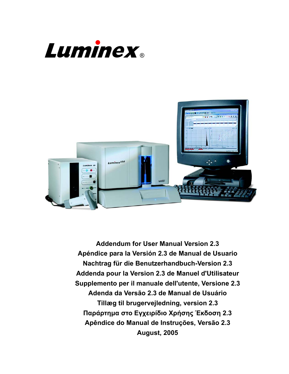 Luminex 100 IS User Manual Addendum Version 2.3 User Manual | 58 pages