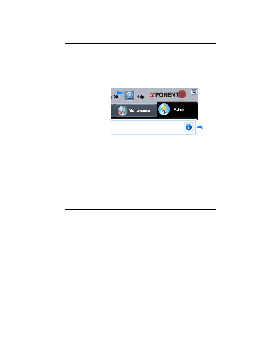 Help, Log off, Exit | Luminex xPONENT 3.1 User Manual | Page 20 / 140