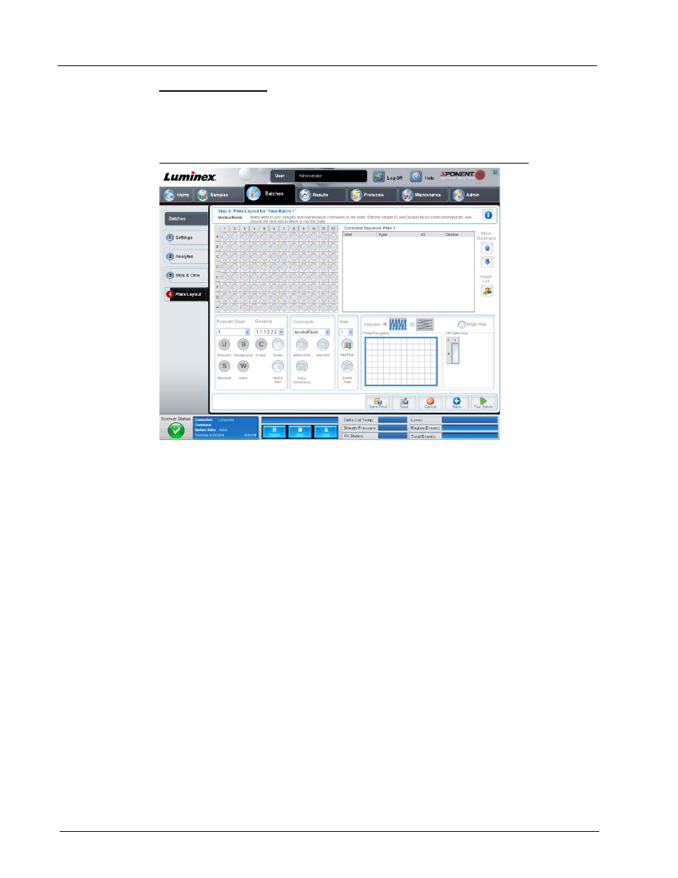 Plate layout tab | Luminex xPONENT 3.1 User Manual | Page 44 / 140
