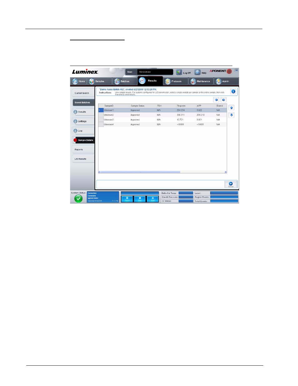 Sample details tab | Luminex xPONENT 3.1 User Manual | Page 56 / 140