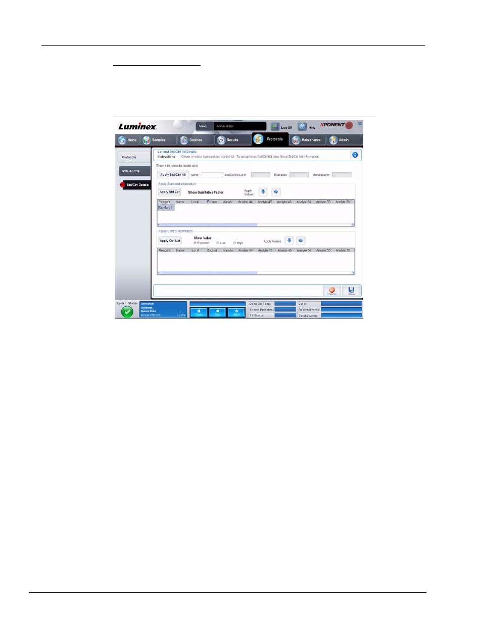 Std/ctrl details tab | Luminex xPONENT 3.1 User Manual | Page 71 / 140