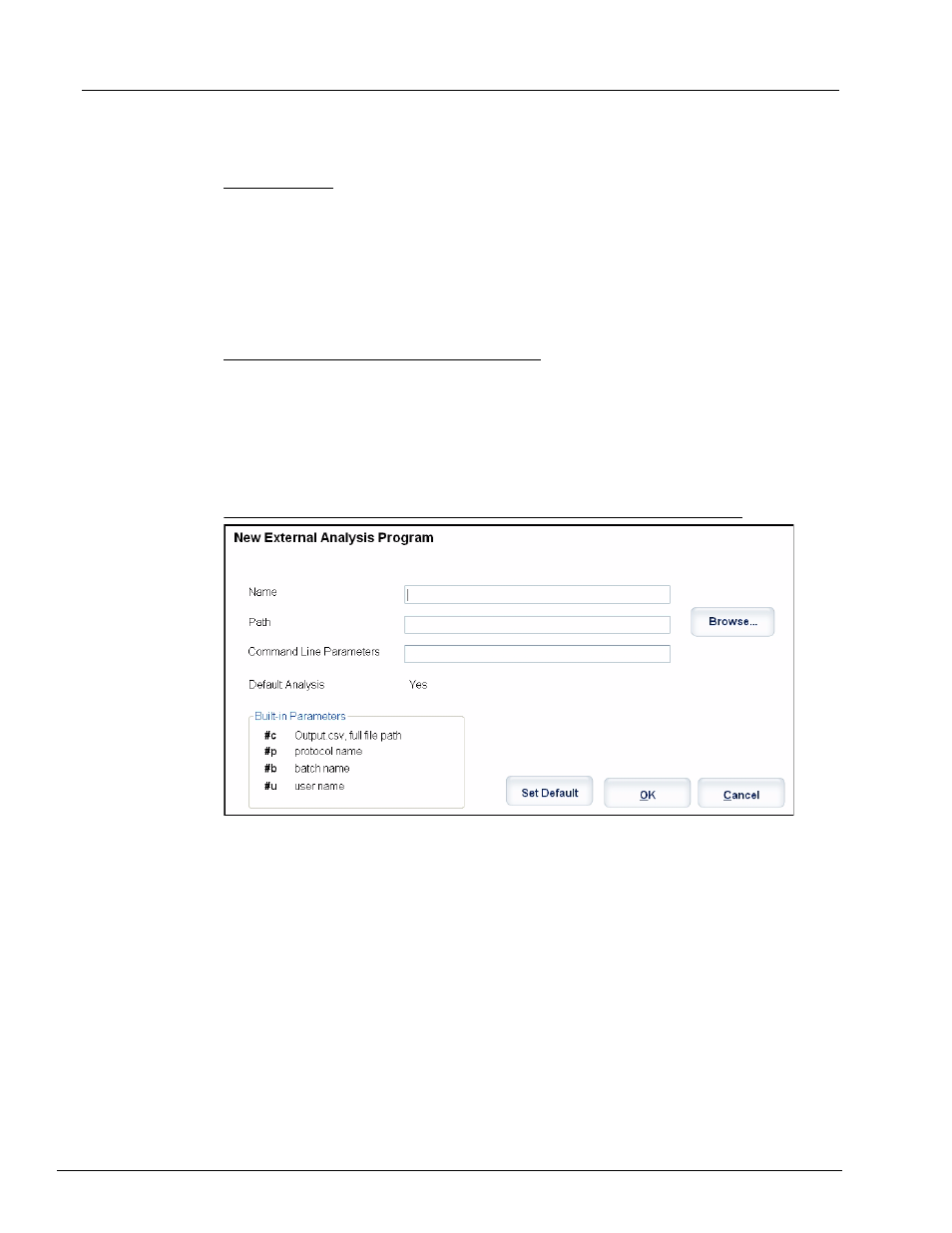 Lis settings, External analysis program settings | Luminex xPONENT 3.1 User Manual | Page 85 / 140