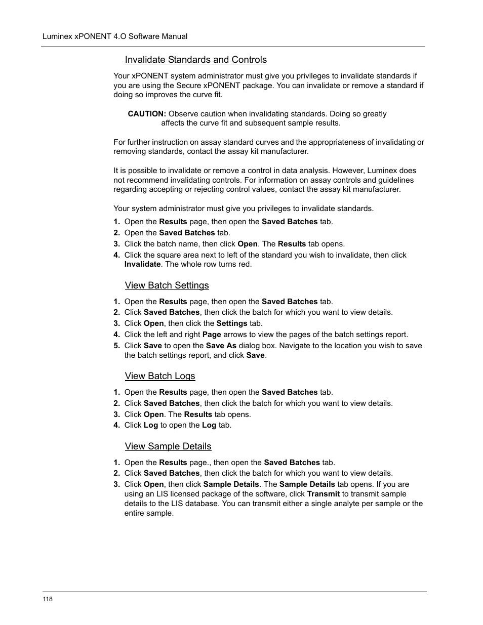 Luminex xPONENT 4.0 SP1 User Manual | Page 130 / 152