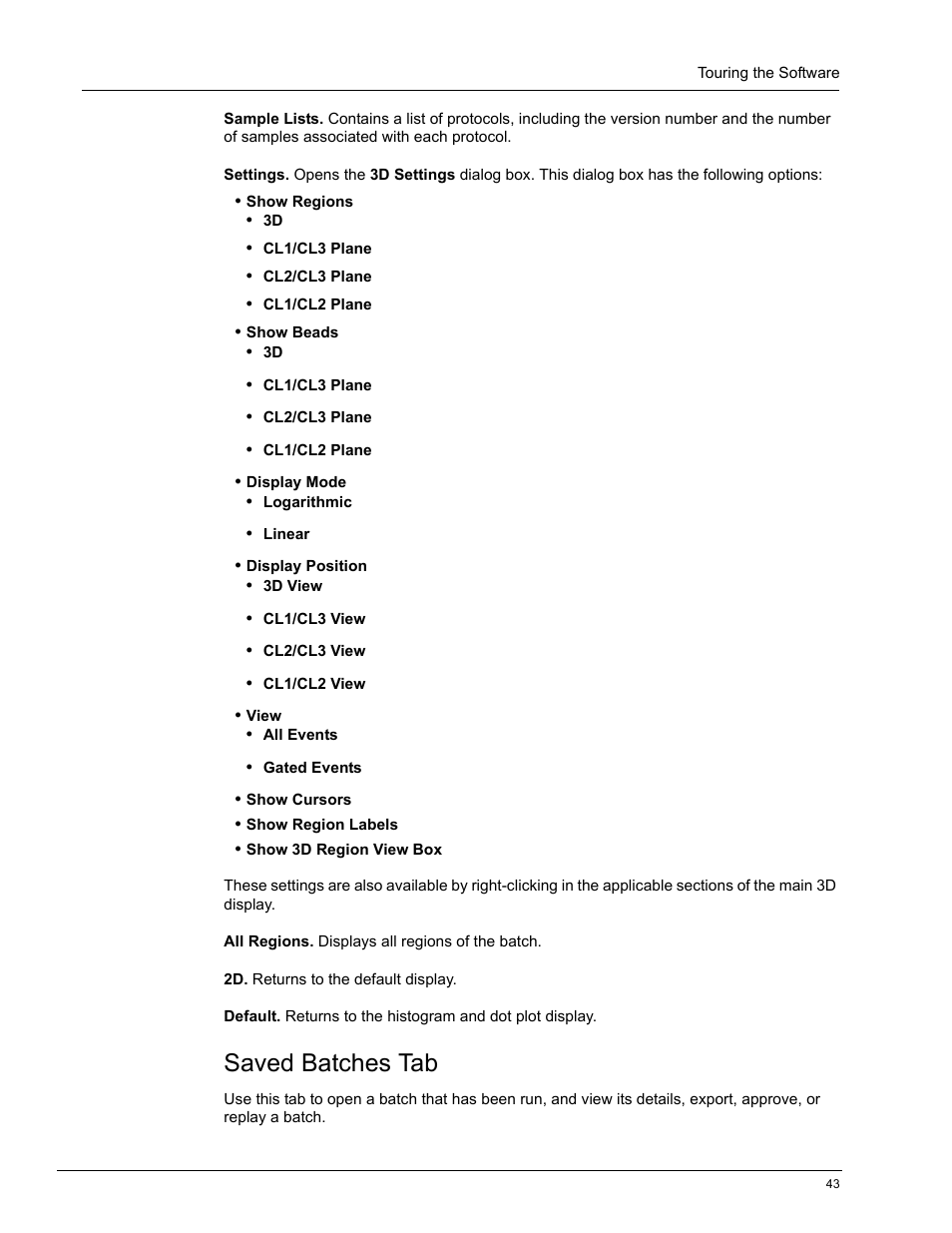 Saved batches tab | Luminex xPONENT 4.0 SP1 User Manual | Page 55 / 152