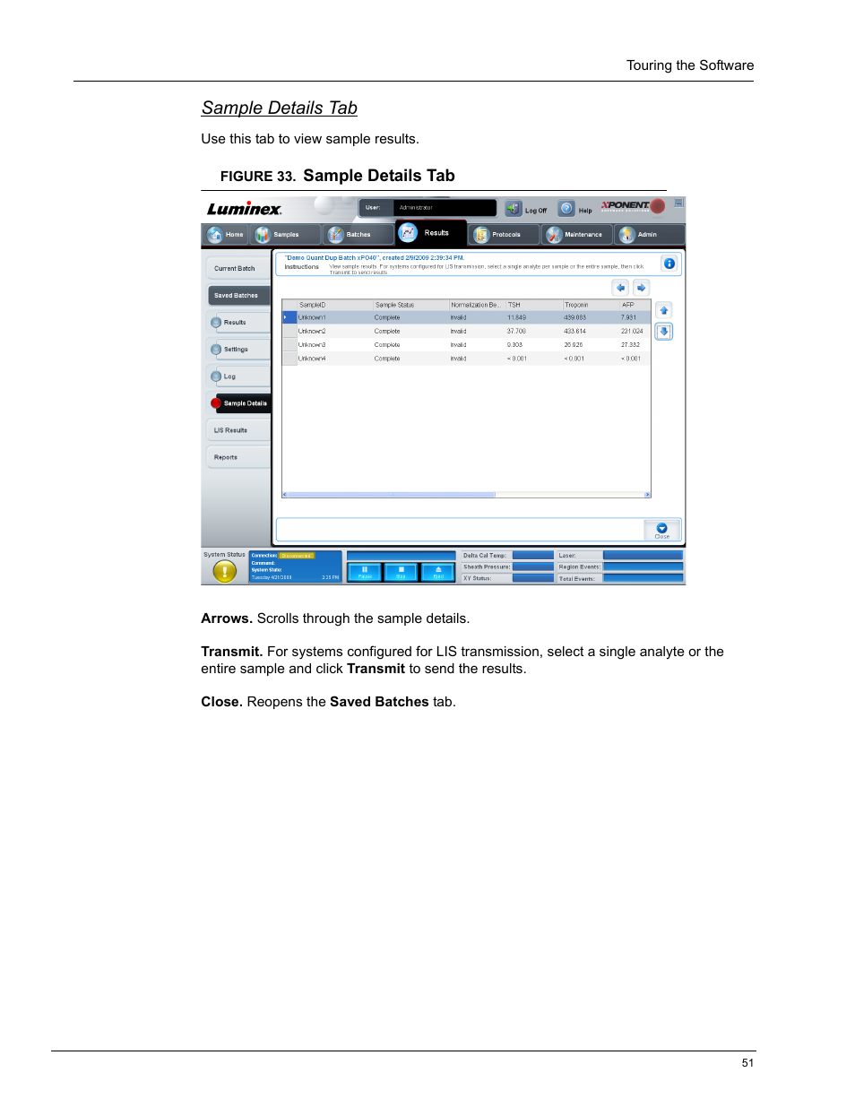 Sample details tab | Luminex xPONENT 4.0 SP1 User Manual | Page 63 / 152