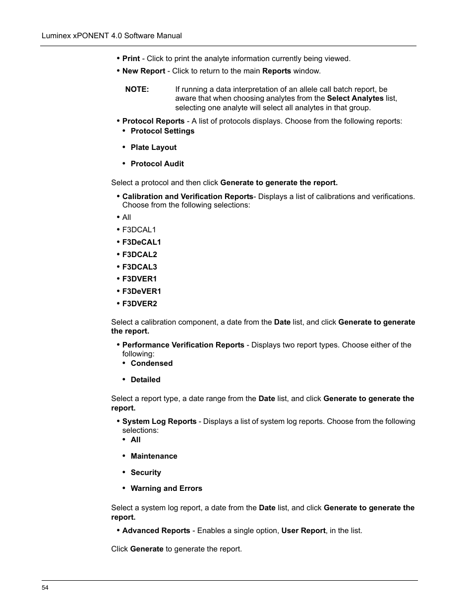 Luminex xPONENT 4.0 SP1 User Manual | Page 66 / 152
