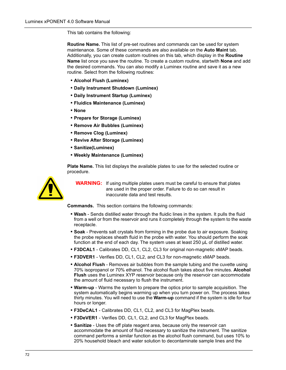 Luminex xPONENT 4.0 SP1 User Manual | Page 84 / 152