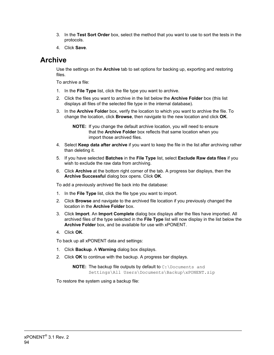 Archive | Luminex xPONENT 3.1 Rev 2 User Manual | Page 107 / 145