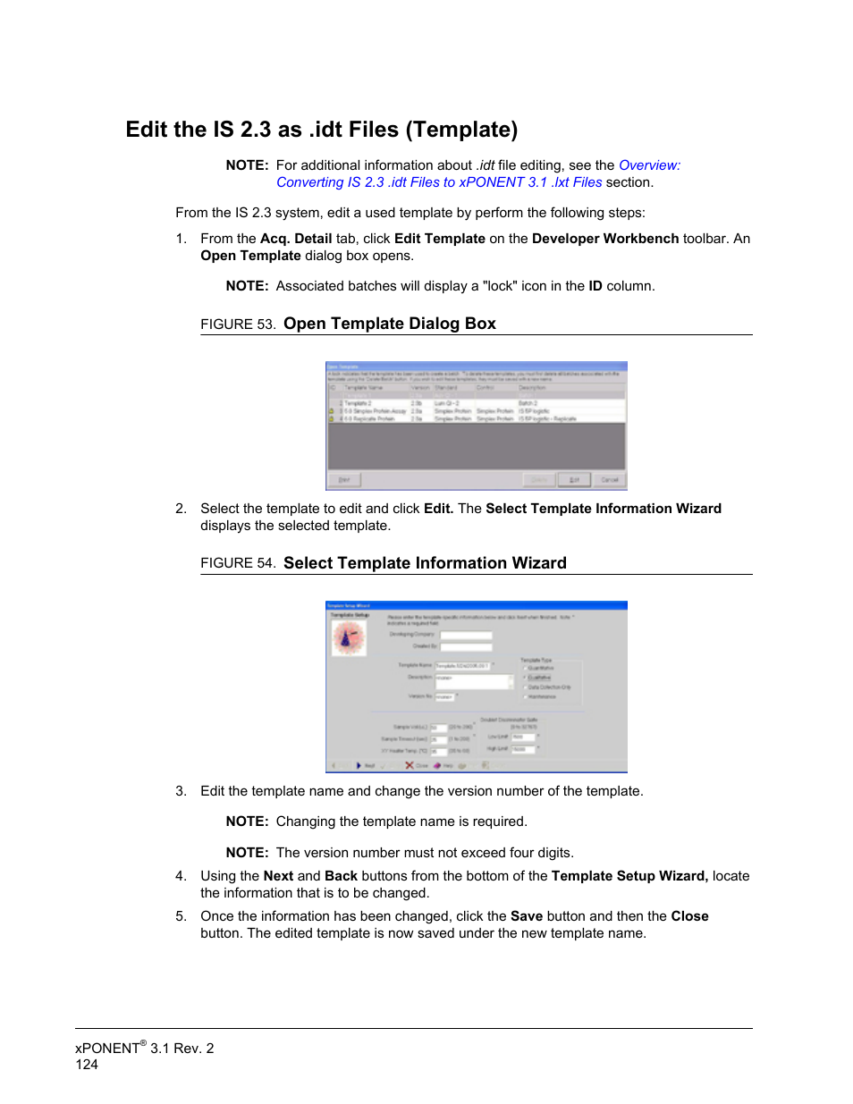Edit the is 2.3 as .idt files (template) | Luminex xPONENT 3.1 Rev 2 User Manual | Page 137 / 145