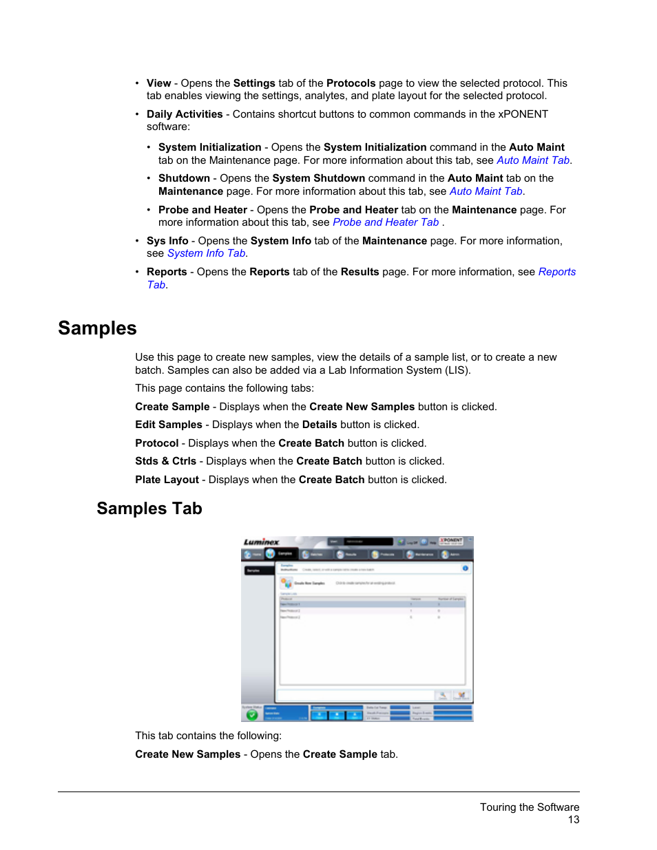 Samples, Samples tab | Luminex xPONENT 3.1 Rev 2 User Manual | Page 26 / 145