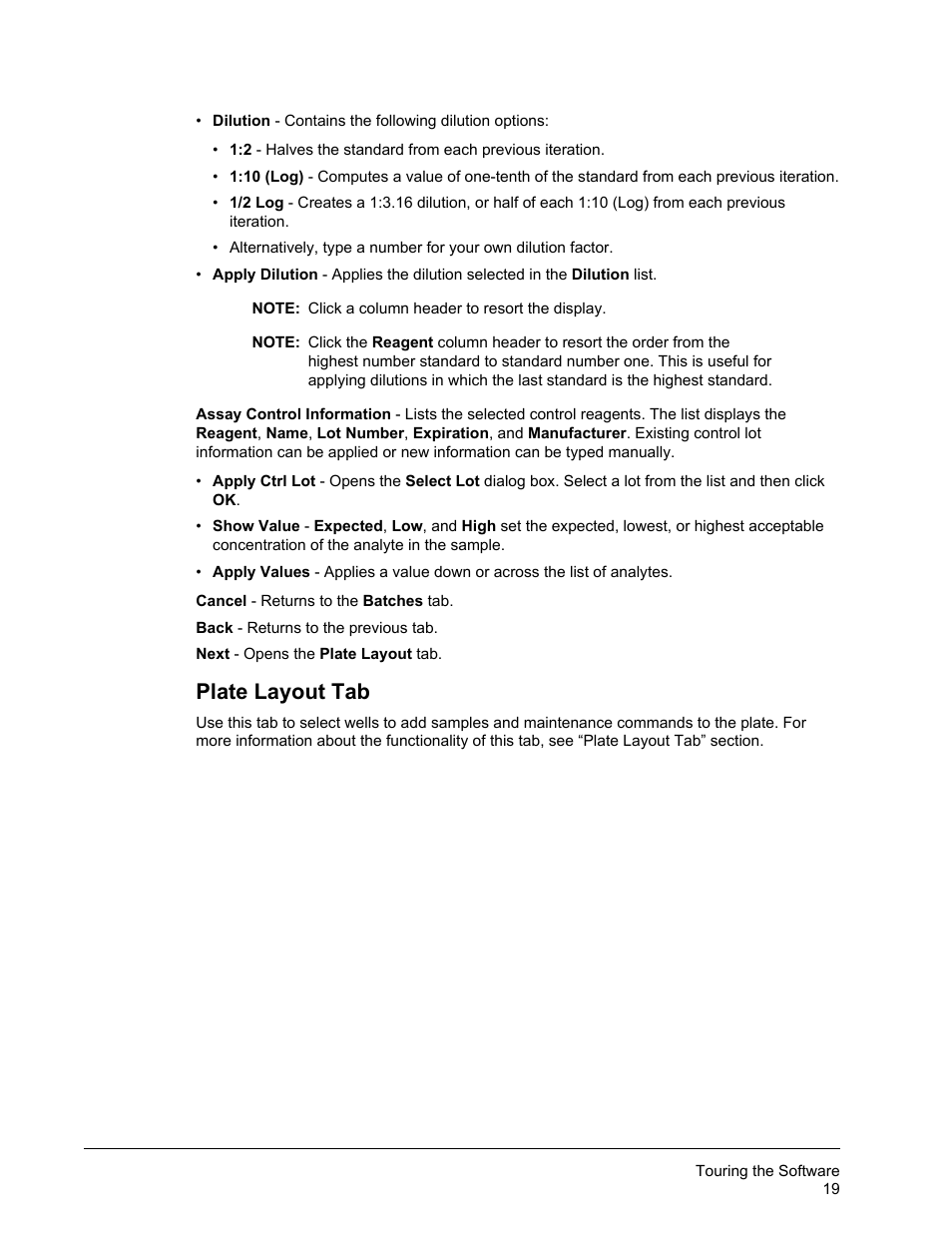 Plate layout tab | Luminex xPONENT 3.1 Rev 2 User Manual | Page 32 / 145