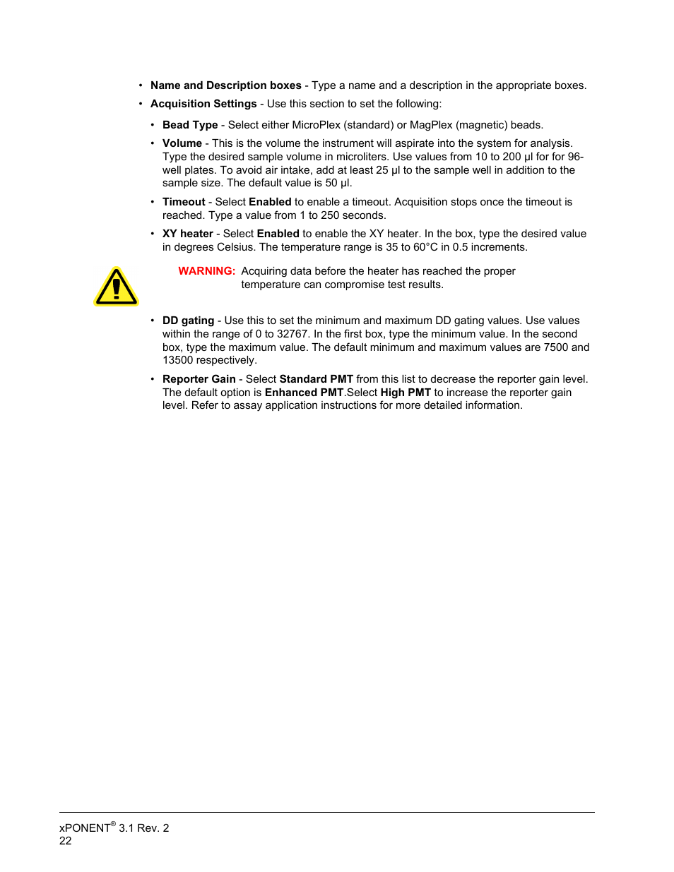 Luminex xPONENT 3.1 Rev 2 User Manual | Page 35 / 145
